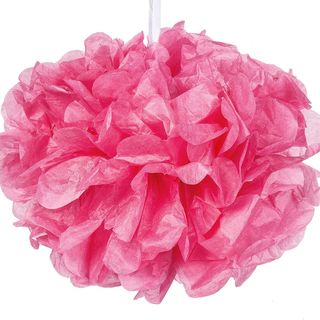 Colourful paper pompoms