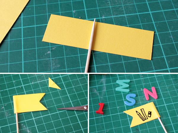 Einschulung Dekorationsstecker basteln