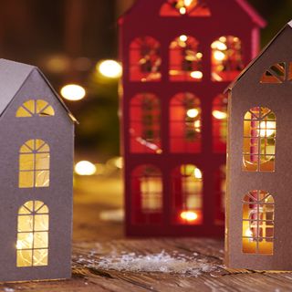 Modello di motivo Houses per la vostra Silhouette Cameo